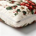 thumbnail image 2 of Sahpxhe Christmas Throw Pillow Cover 18X18 Set Of 4 Vintage Santa Wreath Golden Bells Pattern Soft Cushion Covers for Couch Home Decor, 2 of 5