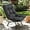 Black/Rattan, variant on XgoodX Swivel Wicker Chair PE Rattan Chair with Cushion, Oversized Patio Lounge Chair for Outdoor, Indoor, Balcony, Backyard, Garden, Living Room, Black/Rattan