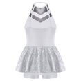 thumbnail image 2 of YiZYiF Girls Ballet Dance Leotard Dress Sequined Costume for Jazz Tap Dance, 2 of 5