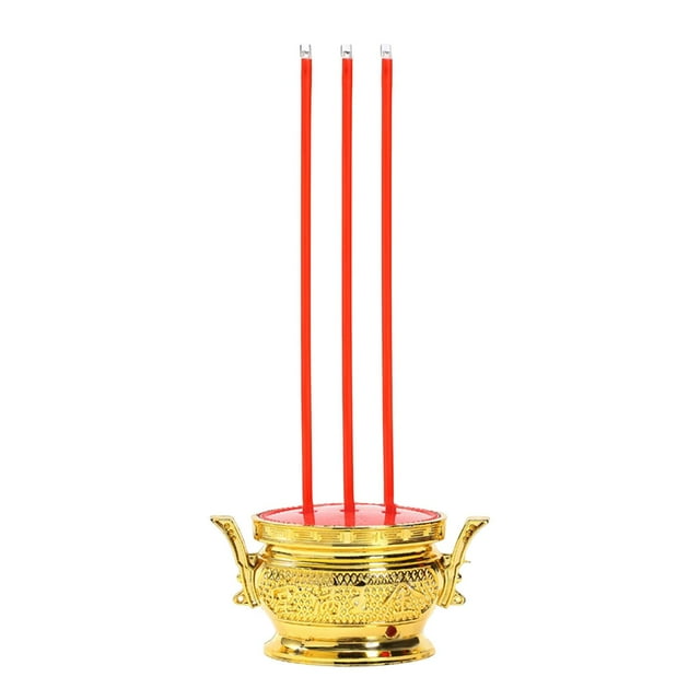 Lámpara de vela LED Muebles decorativos Adornos de horno Incensario Avalokitesvara Craft Candelabro eléctrico portátil para Party Gardens Desktop , 30 centimetros