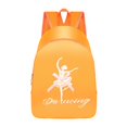 thumbnail image 2 of Mochila de ballet, bonita y portátil, ideal para niñas bailarinas de danza latina y otros deportes. Naranja, 2 of 9