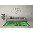 thumbnail image 3 of Ahgly Company Indoor Round Oriental Green Industrial Area Rugs, 5' Round, 3 of 4