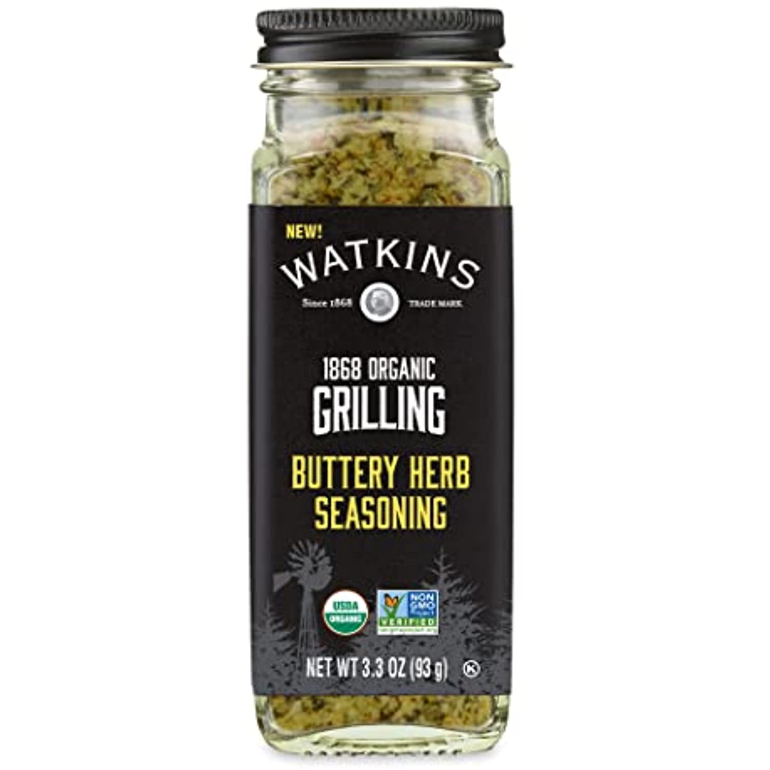 Watkins Organic Buttery Herb Seasoning, 3.3 Oz, 1 Count