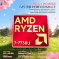 thumbnail image 3 of HP 255 G10 15.6" FHD Business Laptop, AMD Ryzen 7 7730U, 20GB RAM, 512GB PCIe SSD, Numeric Keypad, Webcam, Wi-Fi 6, HDMI, Windows 11 Pro, Black, 3 of 8