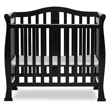 Dream On Me Addison 4 In 1 Convertible Mini Crib Black Walmart