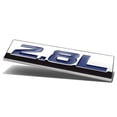 thumbnail image 2 of DNA Motoring EM-AS-28L-BL METAL EMBLEM CAR BUMPER TRUNK FENDER DECAL LOGO BADGE CHROME BLUE 2.8L 2.8 L, 2 of 3