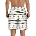 thumbnail image 3 of Bixox Men's Anchors and Ropes printing Casual Classic Fit Short Summer Beach Shorts, 3 of 6