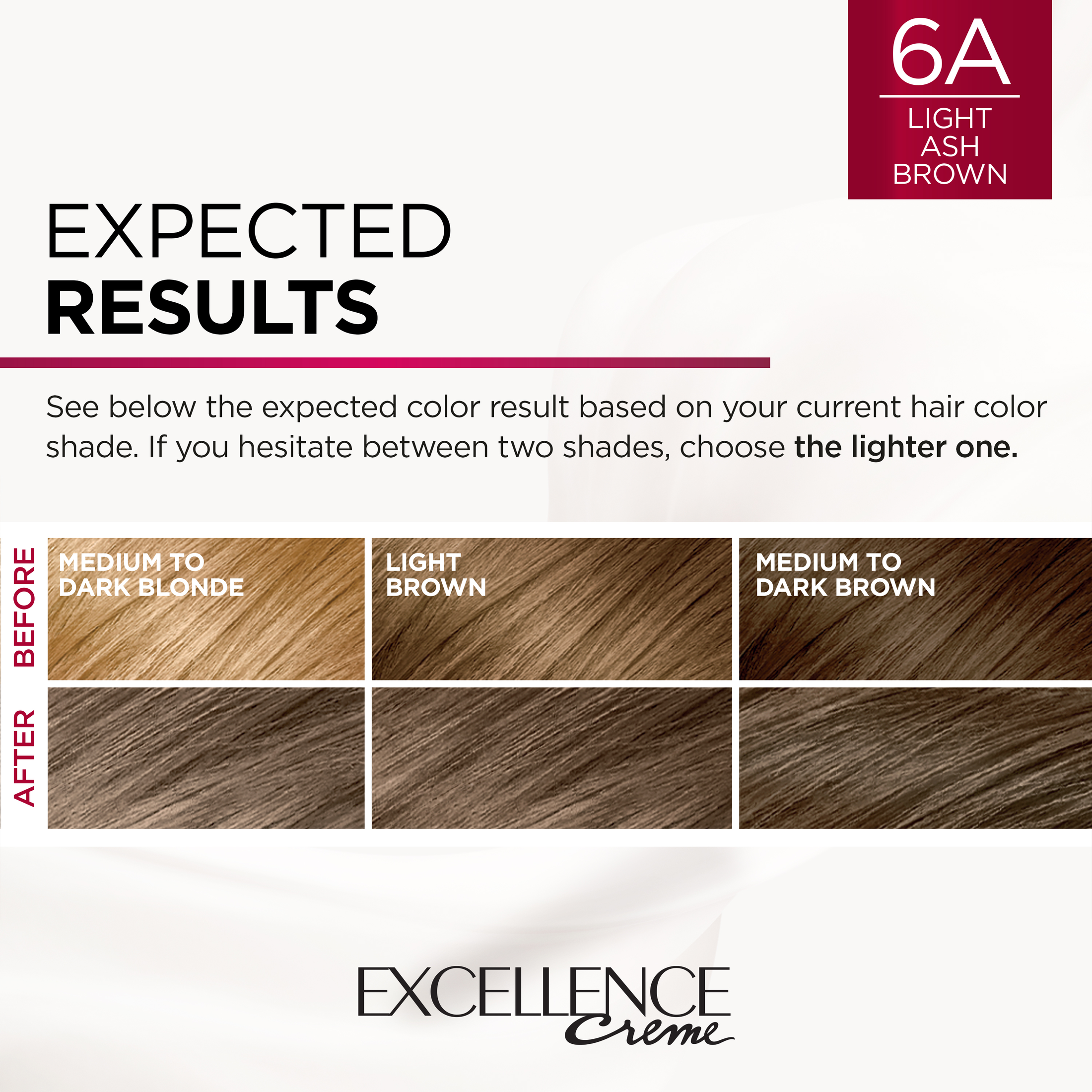 L'Oreal Paris Excellence Creme Permanent Hair Color, 6A Light Ash Brown - image 5 of 8