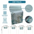 thumbnail image 6 of Nautical Anchor Table Runner 90 Inches, Coastal Ocean Coral Eucalyptus Leaves Bed Runner Dresser Scarves Tabletop for Indoor Outdoor Parties/Ceremony/Banquet, 13" x 90", 6 of 9