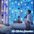 thumbnail image 5 of Dalrosia 130FT Glitter Star Paper Garland Banner Hanging Decoration for Wedding Graduation Birthday Baby Shower Festival Party, 5 of 7