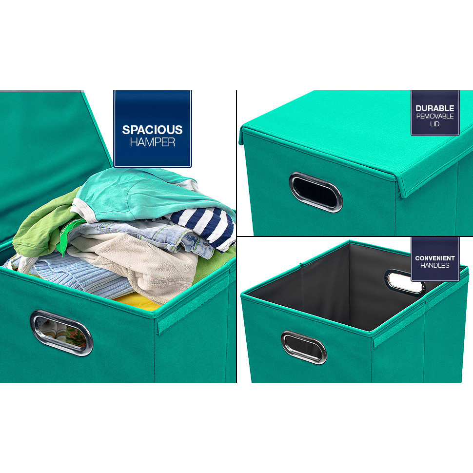 Sorbus Laundry Hamper Sorter with Lid Closure