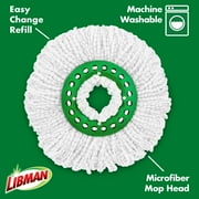 Libman Tornado Spin Mop All-in-One Floor Cleaning Kit with Advanced Microfiber Head