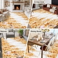 thumbnail image 5 of Yellow Wisteria Area Rugs 8'x10', Washable Small Throw Rugs for Living Room Patio, Sprinng Summer Pastoral Botanical Indoor Outdoor Rug Non-Slip Low Pile Carpet Runner Reversible Floor Mats, 5 of 8