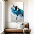 thumbnail image 2 of Elephant Stock Wave Dance Wall Art - Vertical Canvas Wall Art - Hallway Wall Decor - Dance Canvas - Teal And Blue Decor By Ashvin Harrison - 34" x 51", 2 of 8