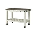thumbnail image 2 of Cayla Kitchen Cart in Dark Oak and White, 2 of 3