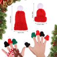 thumbnail image 2 of Moyic 12 pack/lote conjunto de sombreros de Papá Noel adornos festivos para celebración navideña sombreros de punto navideños con bufanda Kits de decoración para fiestas, 2 of 6