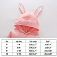 thumbnail image 6 of Infant Toddler Baby Girl Boy Easter Outfits Cartoon Bunny One Piece Romper Jumpsuit Bodysuit Hooded Pajama Clothes Set, 6 of 10