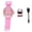 Pink, variant on Mini Remote Control Car Watch Toy Detachable USB Charging Wrist Racing Car Toy Green (10 inches / 25.4 cm)