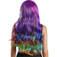 thumbnail image 4 of Mufeng Women's Gradient Long Curly Hair Wigs Lolita Anime Cosplay Wigs Colorful Body Wave Wigs Type B One Size, 4 of 7
