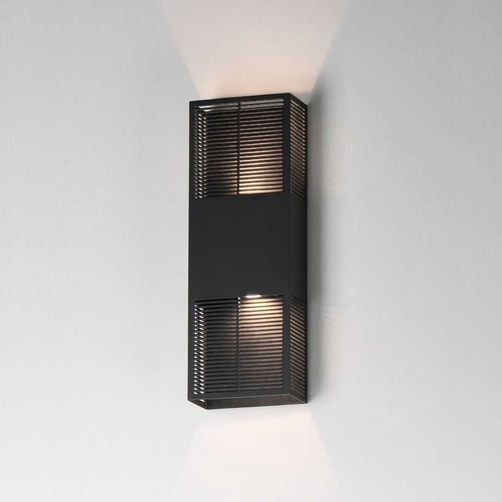 ET2 E30393-BK 18 in. LED Grate-Outdoor Wall Sconce, Black