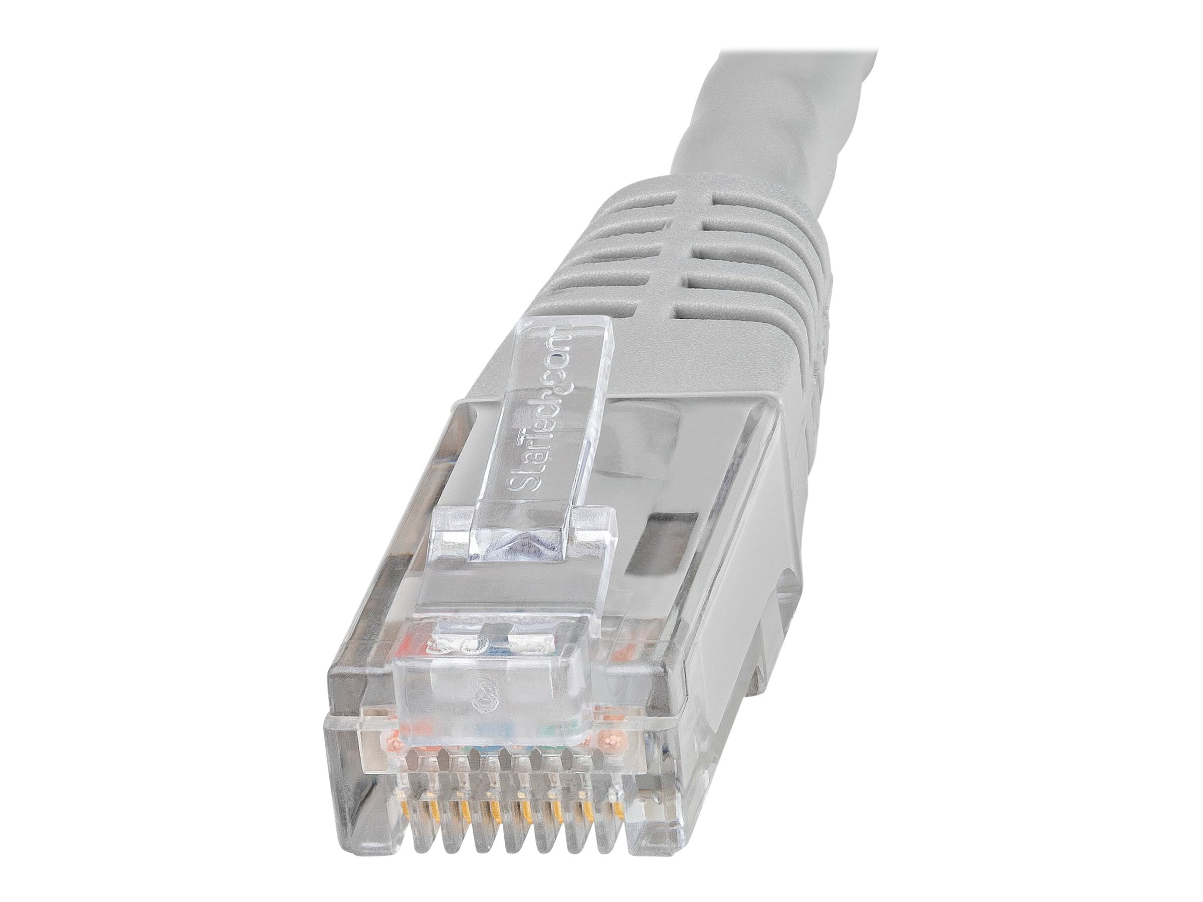 StarTech 20ft CAT6 Ethernet Cable - Gray CAT 6 Gigabit Ethernet Wire -250Mhz 100W PoE++ RJ45 UTP Molded Category 6 Network Patch Cord (C6PATCH20GR)