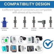6pcs/set Quick Connect Air Hose Adapter Blood Pressure Monitorss Arm Cuff Connector