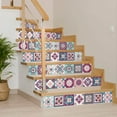 thumbnail image 6 of Mi Alma Purple Blue Floral Peel & Stick Vinyl Backsplash Tiles 5x5, 24 pcs, 6 of 10