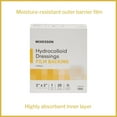 thumbnail image 3 of McKesson Hydrocolloid Wound Dressings, Thin Film Backing - 2 in x 2 in, 20 Count, 1 Pack, 3 of 11