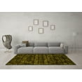 thumbnail image 3 of Ahgly Company Machine Washable Indoor Rectangle Abstract Yellow Modern Area Rugs, 8' x 12', 3 of 4