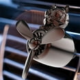 thumbnail image 4 of Xwjun Car Air Freshener Bulldog Pilot Car Diffuser Rotating Propeller Automotive Air Outlet Fan Creative Funny Car Perfume Decoration Cool Car Accessories 1ml(Silver), 4 of 8