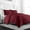 Burgundy, variant on Noble Linens 3 Piece Duvet Hotel Collection Cover Set with Embossed Diamond Pattern
