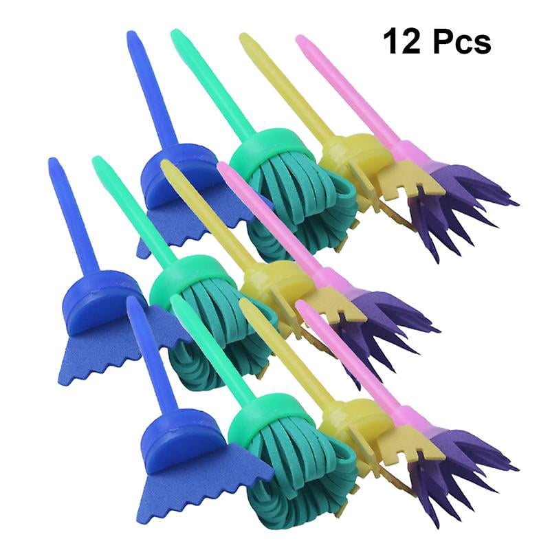 12pcs Sponge Paint Brush