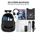 thumbnail image 3 of Mochila Gonex ultraligera y plegable de 20 litros (negra), 3 of 7