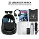thumbnail image 3 of Mochila Gonex ultraligera y plegable de 20 litros (negra), 3 of 7