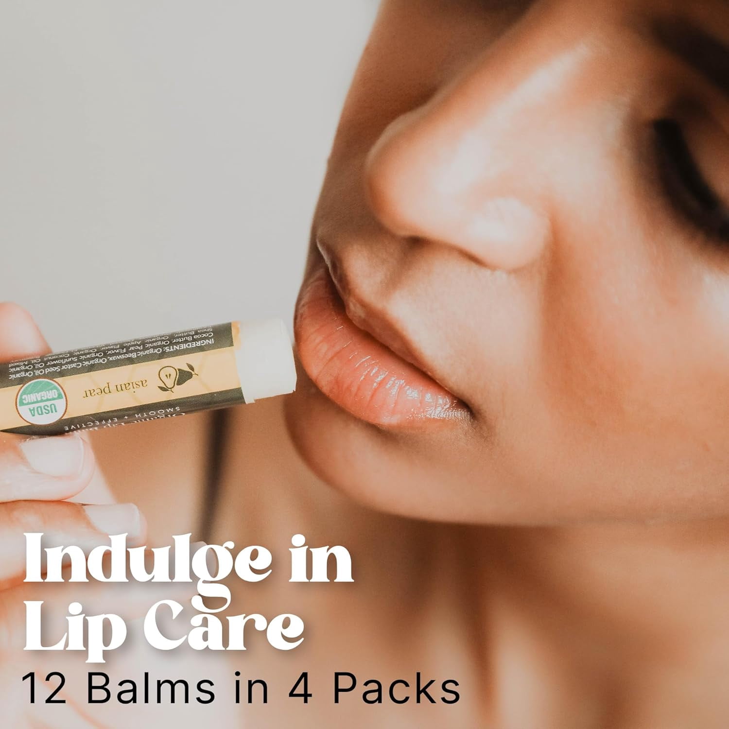 Beauty by Earth Organic Lip Balm Gift Set 12 pack Multi Flavored - Moisturizing Natural Beeswax Chapstick, Long Lasting Therapy to Repair Dry Chapped Cracked Lips