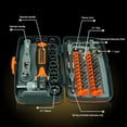thumbnail image 2 of Amdohai 38 in 1 Chrome-Vanadium Steel Labor-saving Ratchet Multipurpose Screwdriver Bits Sleeve Set Household Hardware Tool Set High-precision Practical Tool Set, 2 of 8