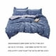 thumbnail image 3 of Juego de colcha y cubrecama de cuatro piezas, liso, estampado, suave y transpirable, para cama de 150 x 200 cm., 3 of 9
