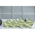 thumbnail image 6 of Ambesonne Spring Throw Pillow Cover 4 Pack, Tropic Exotic Palm Trees, 24", Green Ecru, 6 of 6