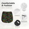 thumbnail image 6 of Lsque Pineapples Printed Women's Running Shorts with Liner Pockets,Elastic Quick Dry Workout Athletic Gym Yoga Shorts,Womens High Waist Shorts-X-Large, 6 of 9
