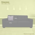 thumbnail image 3 of Majestic Home Goods Pillow 24x24 Ikat Dot Gray, 3 of 4