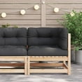 thumbnail image 4 of vidaXL Patio Sofa Corner with Cushions Solid Wood Pine, 4 of 9