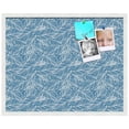 thumbnail image 2 of PinPix 30x24 Custom Cork Bulletin Board Navy White Poster Board Has a Fabric Style Canvas Finish, Framed in Navy White, by ArtToFrames (PinPix-1873), 2 of 5