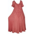 thumbnail image 6 of HAPPY BAY Women's Summer Loose Flowy House Wear Swing Dresses L-XL Peach, Solid, 6 of 6