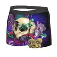 thumbnail image 2 of Fotbe Mushrooms and Skull Men’s Total Support Pouch Boxer Briefs, X-Temp Cooling, Moisture-Wicking Underwear, Regular, Long-leg and Trunk-Medium, 2 of 9
