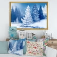thumbnail image 3 of Designart 'Snow Covered Trees With Dreamlike Spruce Forest' Lake House Framed Art Print, 3 of 4