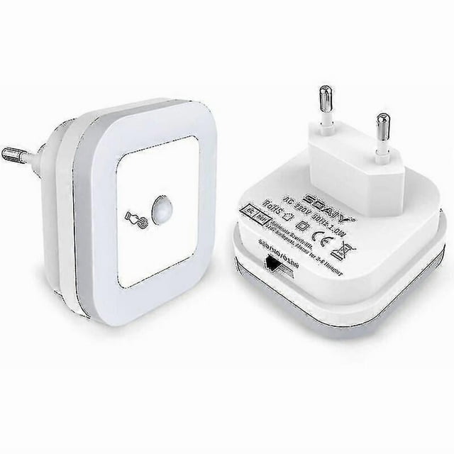 Dimmable Led Night Light With Motion Sensor Set Of 2 Nightlight Sockets Continuously Adjustable Brightness 3 Modes (auto/on/off) Orientation Light Nur