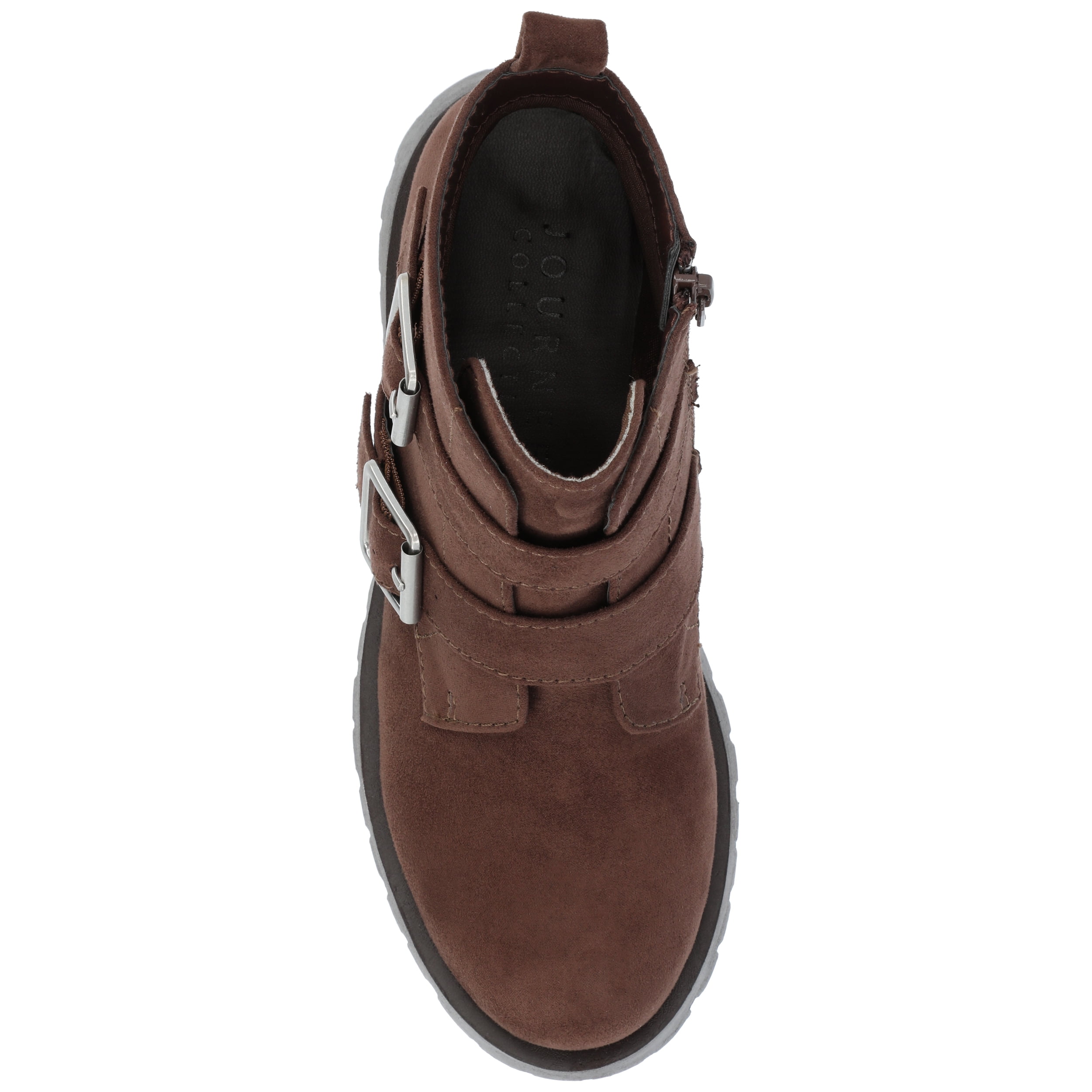 Journee Womens Maebry Treaded Outsole Round Toe Booties