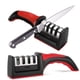 thumbnail image 1 of Afilador De Cuchillos Y Tijeras Cocina 4 En 1 Kimhi Acero Inoxidable Base Antideslizante Y Diseño Ergonómico Manual Color Negro, 1 of 7