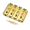thumbnail image 4 of Blinkol 4 String Electric Bass Bridge with Adjustable Saddles Zinc Alloy Replacement for Gold, 4 of 9