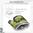 thumbnail image 5 of XMXT Silicone Oven Mitts, Fun Green Dinosaur Thickened Non-Slip Oven Gloves, 2 Pcs, 5 of 9